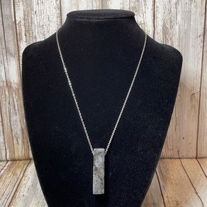 Labradorite Bar Necklace Crystal Healing Calming